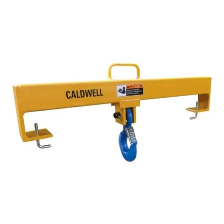 Caldwell Lif-Truc Fork Lift Beam, Double Fork, Single Fixed Hook, 15, 000lb. 10F-7.5-36